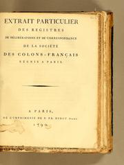 Cover of: Précis de la conduite du régiment du Port-au-Prince by Peinier, Louis Antoine Thomassin comte de