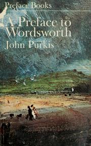 Cover of: A preface to Wordsworth