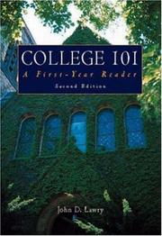 Cover of: College 101: A First Year Reader