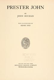 Cover of: Prester John by John Buchan