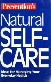 Cover of: Prevention's natural self-care