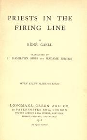 Cover of: Priests in the firing line by Gaëll, René pseud.