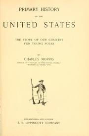 Cover of: Primary history of the United States by Charles Morris