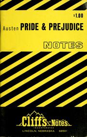 Cover of: Pride and prejudice: notes