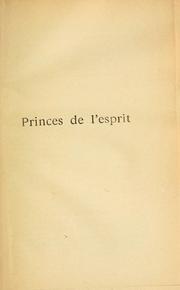 Cover of: Princes de l'esprit