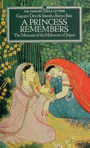 Cover of: A princess remembers by Gayatri Devi Maharani of Jaipur
