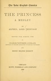 Cover of: The princess by Alfred Lord Tennyson