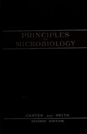 Cover of: Principles of microbiology