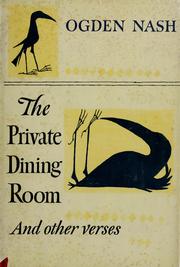 Cover of: The private dining room: and other new verses.
