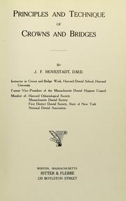 Cover of: Principles and technique of crowns and bridges