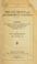 Cover of: Private rights and government control: addresses delivered at the annual meeting of the American bar association, held at Saratoga Springs, N. Y., September 4, 1917