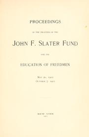 Cover of: Proceedings and reports. by John F. Slater Fund