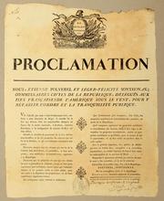 Cover of: Proclamation