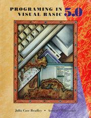 Cover of: Programming in Visual Basic, version 5.0 by Julia Case Bradley, Julia Case Bradley