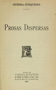 Cover of: Prosas dispersas