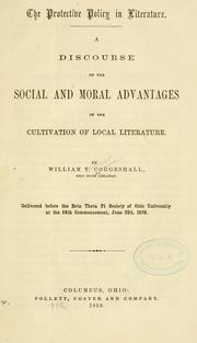 The protective policy in literature by William Turner Coggeshall