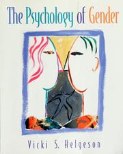 Cover of: The psychology of gender
