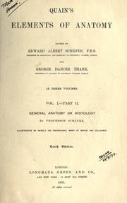 Cover of: Quain's elements of anatomy by Jones Quain M.D.