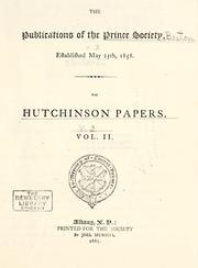 Cover of: The publications of the Prince society ... by Prince Society (Boston, Mass.)