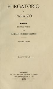 Cover of: Purgatorio e paraizo: drama em tres actos.