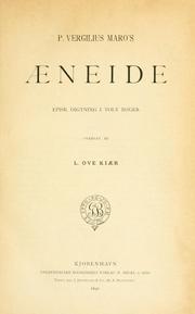 Cover of: P. Vergilius Maro's Aeneide by Publius Vergilius Maro