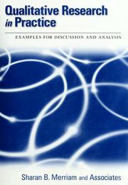 Cover of: Qualitative research in practice: examples for discussion and analysis