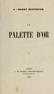 Cover of: La palette d'or
