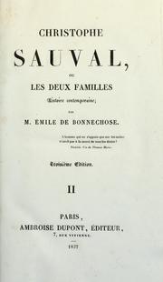 Cover of: Christophe Sauval by Émile de Bonnechose