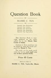 Cover of: Question book by Mamie Catherine Tex