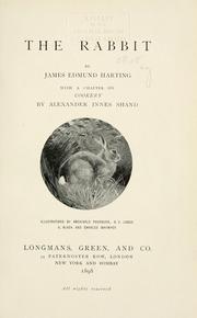 Cover of: The rabbit by James Edmund Harting