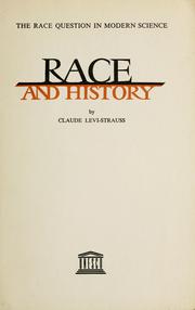 Cover of: Race and history. by Claude Lévi-Strauss