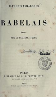 Rabelais by Alfred Mayrargues