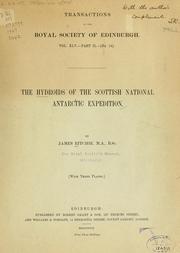 Cover of: The Hydroids of the Scottish National Antarctic Expedition by James Ritchie
