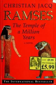 Cover of: Ramses, the temple of a million years by Christian Jacq
