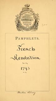 Cover of: Rapport sur les principes du gouvernement révolutionnaire, Fait au nom du Comité de Salut Public by Maximilien Robespierre