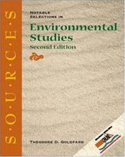 Cover of: Sources: Notable Selections in Environmental Studies