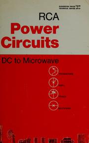 Cover of: RCA power circuits, DC to microwave by Radio Corporation of America.