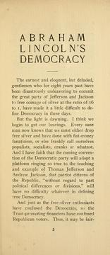 Abraham Lincoln's democracy by John Robertson Dunlap