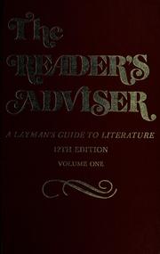 Cover of: The reader's adviser by Edited by Sarah L. Prakken.