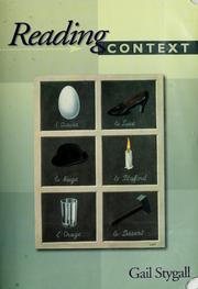 Cover of: Reading context by Gail Stygall