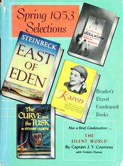 Reader's Digest Condensed Books--Spring 1953 Selections by Patrick Quentin, Jacques Yves Cousteau, John Steinbeck, Marie Lyons Killilea, Stuart Cloete, Fredric Dumas