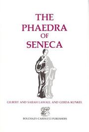 Cover of: The Phaedra of Seneca