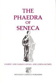 Cover of The Phaedra of Seneca