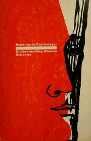 Cover of: Readings in psychology: understanding human behavior.