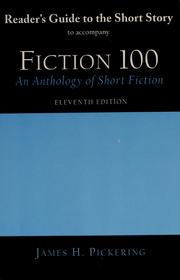 Cover of: Reader's guide to the short story: to accompany Fiction 100, an anthology of short fiction
