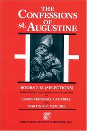 Cover of: The Confessions of St. Augustine by J. Campbell