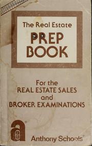 Cover of: The real estate prep book by Anthony Schools.