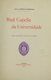 Cover of: Real Capella da Universidade