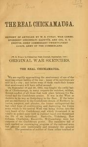 Cover of: The real Chickamauga. by W. S. Furay