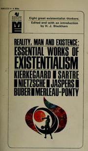 Cover of: Reality, man, and existence: essential works of existentialism.